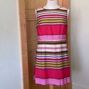 Vintage Bianca Nygard Petite Stripped Sleeveless Dress, Size 12P